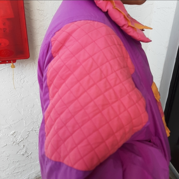 VTG Edelweiss Jacket Ski Color Block Kangaroo Pink - Picture 9 of 11